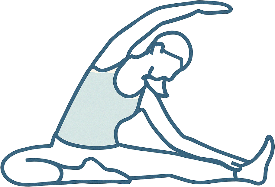 ヨガポーズの様子